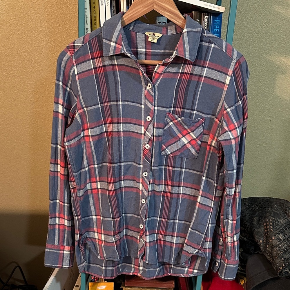 Woolrich Plaid Flannel Button-Up Shirt